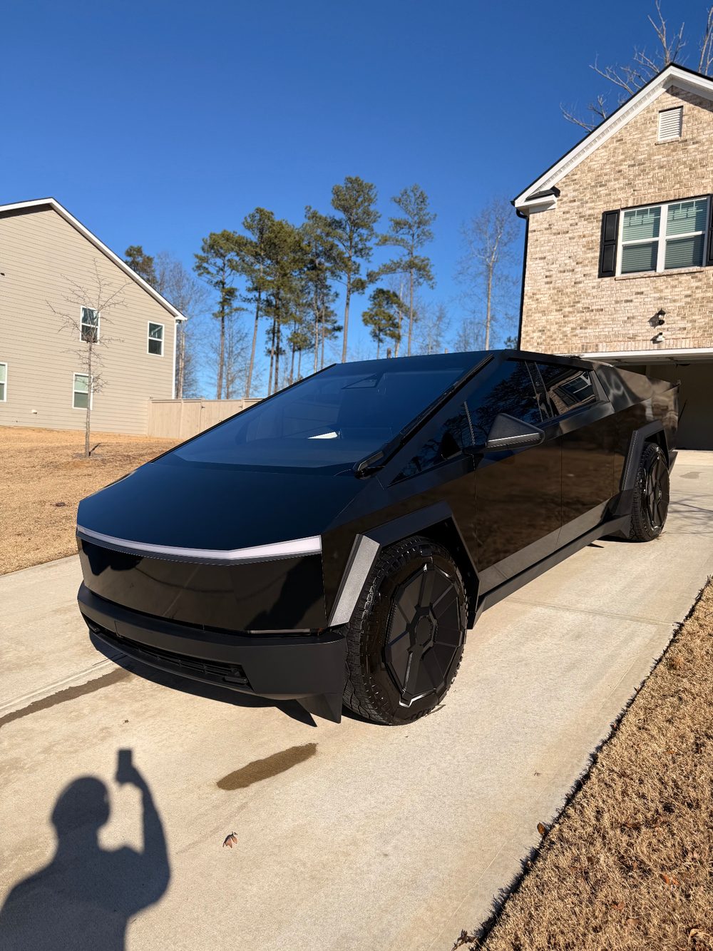 Detailed Tesla Cybertruck after mobile auto detailing in Atlanta, GA
