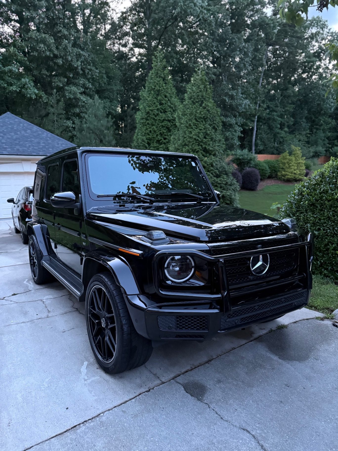 Chrissy's Mobile Detailing work — detailed black Mercedes G-Wagen