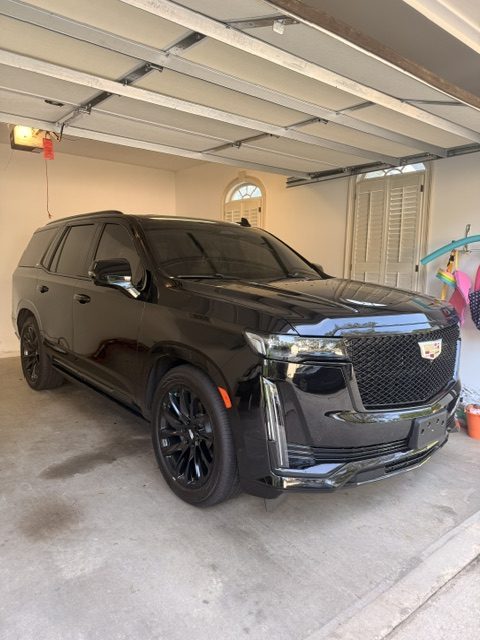 Tinted black Cadillac Escalade windows, Atlanta, GA